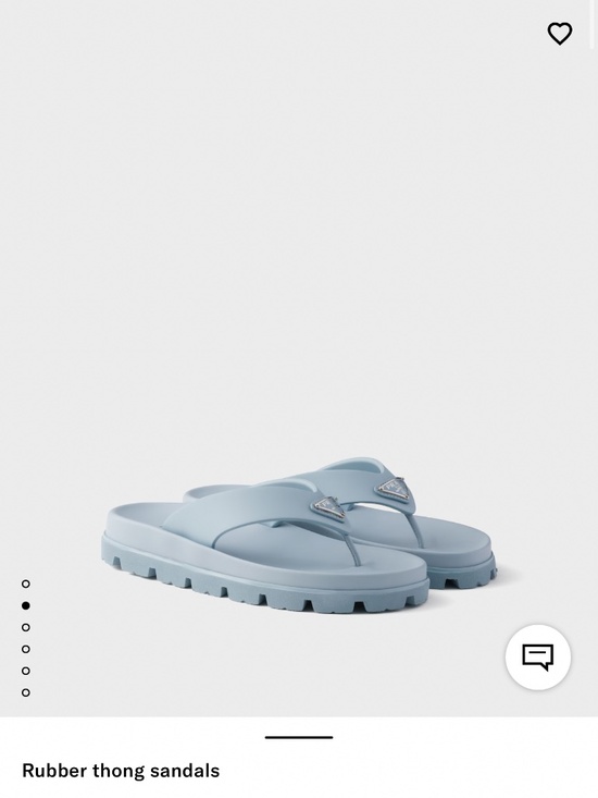 Prada Shoes - Prada Rubber thong sandals